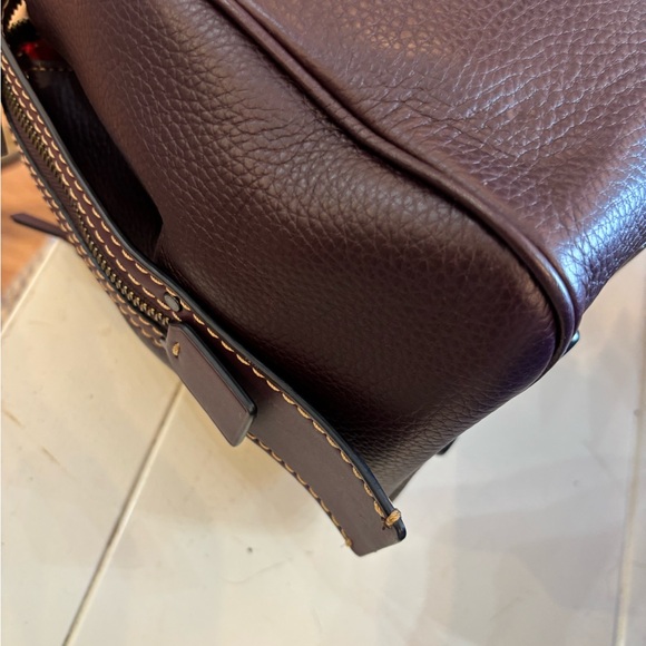 Coach woman  Dark Brown rogueLeather satchel - Picture 7 of 11